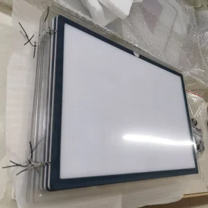 Hanging Slim Poster Crystal LED Light Box Display for Real Estate Shop Advertising