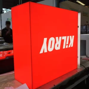 Hanging Vacuum Double Sided Outdoor Aluminium Profile Acrylic Advertising Light Box