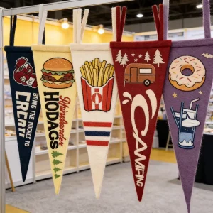 Happy Easter Felt Pennant Garland Felt Photobooth Banner With Beads Custom Felt Flag for Party Supplies