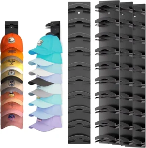 Hat Organizer for Baseball Caps Hat Rack for Wall with Strong Adhesive Hats Hanger Holder Stand Cap Organizer Storage Multilayer