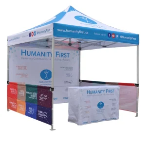 Heavy Duty 50MM Hex Aluminum Outdoor Foldable Pop up Advertising Tents for Trade Shows and Big Events