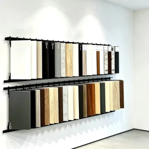 Heavy Duty Metal Plate Display Bracket Woodworking Machinery Spare Parts Cabinet Door Swatch Display Stand