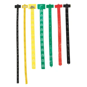 Heavy Duty PP Plastic S With 12 Hooks Hanging Merchandising Strip For Supermarket Snack Display