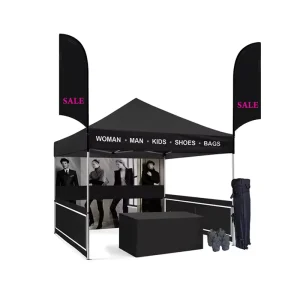Heavy Duty Pop up Canopy Tent Custom Printed Brand Logo Steel Frame Outdoor Trade Show Advertising Gazebont Advertising Canopy
