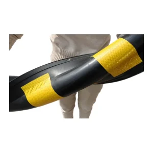 Heavy Duty Rubber Corner Guard Parking Lot Wall Protector High Reflective Anti Collision Strip