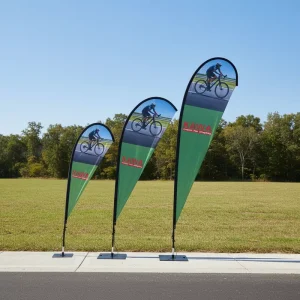 Heavy Wind Resistant Standard Size Fiberglass Feather Flag Pole Factory Direct for Mall Supermarket Advertising Display
