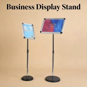 Height Adjustable Display Stand 87-120cm with Steel Base