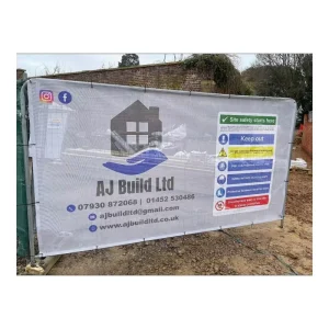 Heras Construction Fence Banners Vinyl Mesh Banner Printing Construction Site Safety Heras Fence Banner