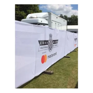 Heras Scrim Fence Panel Covers for Festival Season Printed Hoarding Panels Heras Fencing