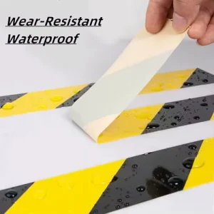 High Adhesive AntiSlip Vinyl Safety Warning Tape WearResistant Stair Step Caution Floor Decal for Office