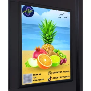 High Bright Ultra Thin LED Advertising Light Boxes Custom Size Rectangle LED Poster Frame Aluminum