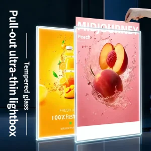 High Brightness A1 Slim LED Lightbox Aluminum Frame Ultra Thin Movie Poster Advertising Light Boxes