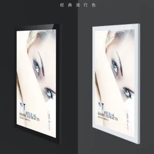 High Brightness Decorative Light Box Ultra Thin Aluminum Frame Hanging Indoor Magnetic Suction for Advertising Magnetic Suction