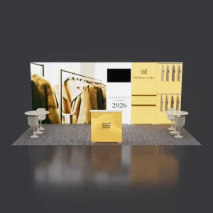High Brightness LED Light Box Exhibition Booth Cloth Exhibition Booth for Clothing Displays Trade Shows