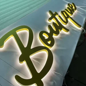 High Brightness Mini Letter Chain Brand Storefront Logo bar Jewelry Store Advertising Lighting LED Letter Lights
