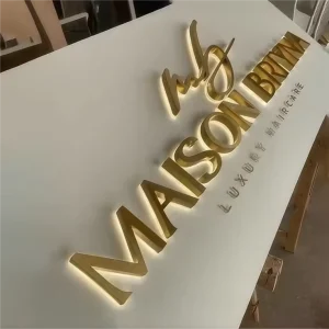 High Brightness Outdoor Illuminated LED Sign Letters IP68 Waterproof Durable for Business Entrance