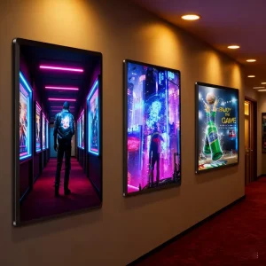 High Brightness Slim LED Light Aluminum Frame Ultra Thin Lightbox Snap Frame Decorative Impact Resistant Eco Friendly Rectangle