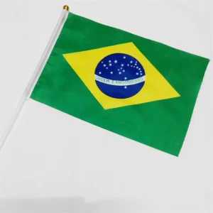 High Durability Brazil Shaking Flag Brazil Wave Flag Brazil Waving Hand Flag