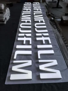 High-End LED Acrylic Front Lit Logo Sign for Indoor Storefront Shop Signage