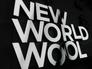 High Gloss Epoxy Resin Gradient Stainless Steel LED Lighted Letters Transformer Powered 1 Year Warranty