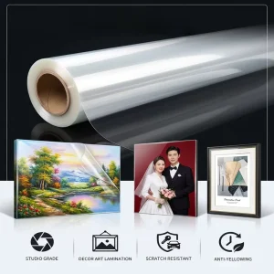 High Gloss PET Soft Translucent Blow Molding Cold Lamination Film Self Adhesive for Chemical Use and Decorative Art