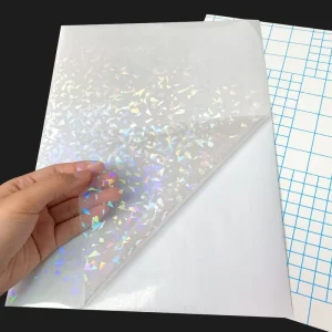 High Glossy Self Adhesive Protective Holographic Cold Lamination Film for Photos Cards Pictures Decoration