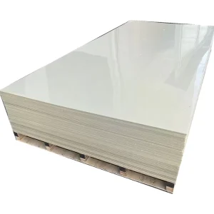 High Glossy White PVC Sheet UV Resistant Customizable Thickness & Size for UV Printing Cutting & Advertising