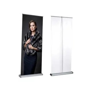 High Grade Portable Waterproof Retractable Roll up Banner Display Tool Free Assembly Outdoor Fashion Wide base Aluminum Frame