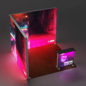 High Lumen LED 5000 Lumens Lifespan Trade Show Light Box Aluminium Profile Exhibition 1000x2300mm Indoor Promotion