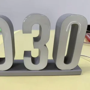 High Performance Resin LED Letters Customizable Color Long Lasting Brightness Luxury Brand Sign Advertising Companies