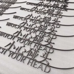 High Quality 3D Stainless Steel 201/304 Model Customizable Size Letter Logo Warning Signage