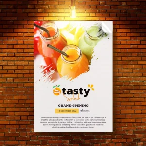 High Quality A0 A1 Paper Custom Size Design Product Advertising Photo Movie Music Business Shop Promotion Wall Poster Printing