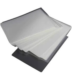 High Quality A4 75mic Hot Glossy PET Laminating Pouch Film Water Soluble Plain Transparent Customized Color Rigid Photo Frame