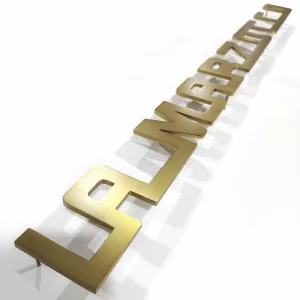 High Quality Advertising Solid Metal Signage Stainless Steel Sign Lettering for Office