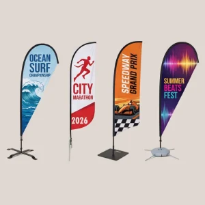High Quality Beach Flags Feather Flag Custom Flying Banner Outdoor Advertising Promotion Feather Beach Flag