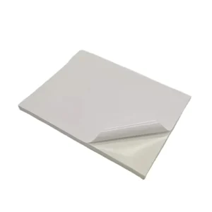 High Quality Custom 100 x 1 Sheet A4 White Ultra Gloss Self-Adhesive Sticker Labels Waterproof Sticker with Custom Logo Paper