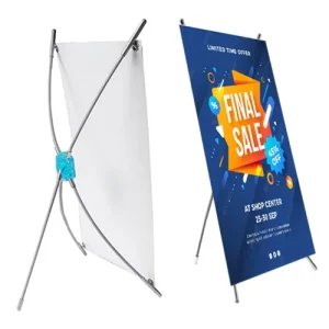 High Quality Custom Aluminium XBanner Stand Indoor Advertising and Exhibition Banner Stand