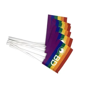 High Quality Custom Printed Hand Flags Promotional Hand Waving Mini Flag for Event