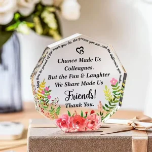 High Quality Custom Shape Letter Acrylic Clear Plaque Personalized Crystal Decorations & Appreciation Gifts with Laser Printing
