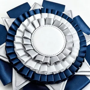 High Quality Custom Single Face Polyester Satin Ribbons Webbing Durable Striped for Home Textiles Awards Badges Horse Awards