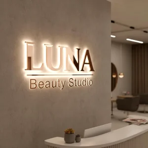High Quality Custom Size Outdoor Full Acrylic 3D LED Light Up AC Powered Car Logo Channel Letters for Office Building Shop Signs