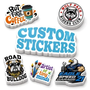 High Quality Custom Stickers Logo Cartoon PVC Vinyl UV Resistant Waterproof Glossy Holographic Decal Die Cut Stickers for Retail