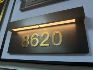 High Quality Customizable 3D Metal Door Number Plates and Letters for Advertising Decoration Car Use