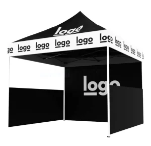High Quality Customized Popup Canopy Advertising Tent Peak Banner Fire Retardant Waterproof for Tradeshow Giveaways