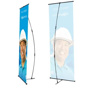 High Quality Customized Roll Up Advertise L Banner Stand Display
