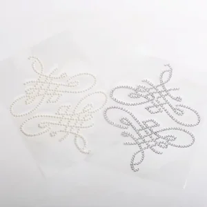 High Quality Elegant Script Rhinestone Sticker for Wedding Photo Album Covers and Personalized Wedding Favors