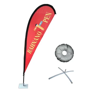 High Quality Flying Style Outdoor Advertising Teardrop Flags