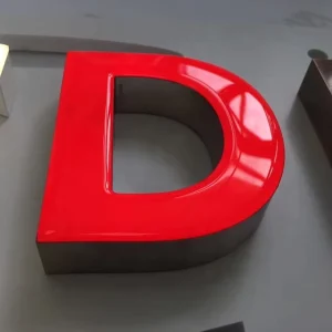 High Quality Lighting 3D Epoxy Resin Custom LED Sign Channel Letter