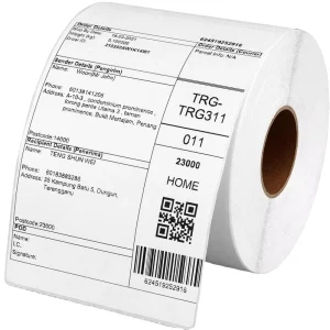 High Quality Oil Proof Waterproof Tags Sticker Label Self Adhesive Thermal Paper Label Roll