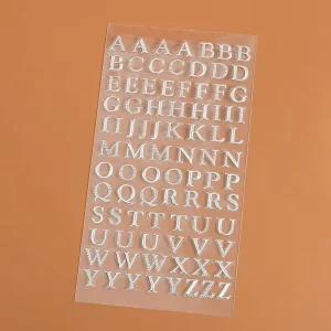 High Quality PVC Alphabet Letters Self-Adhesive Home Decorative Stickers
